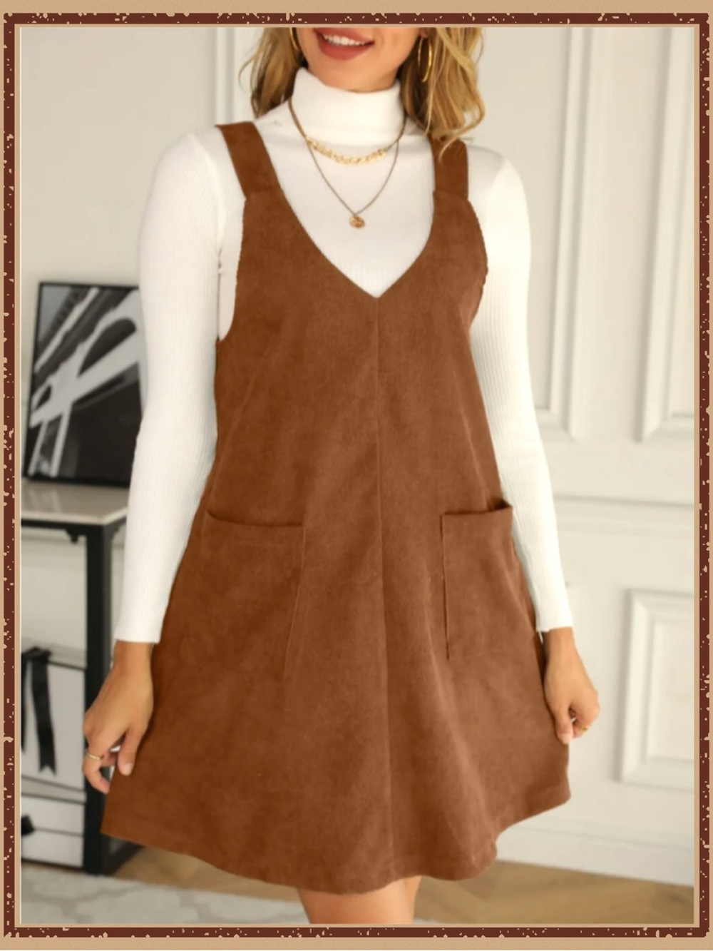 Overall/Pinafore Dress–NWT..see photo for measurements